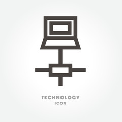 Hosting. Set of outline vector icons. Includes such as SSD Disk, Control Panel, Traffic illustration isolated sign symbol thin line for modern minimalistic flat design vector on white background