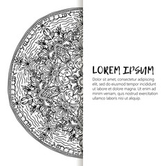 Naklejka premium Vector Beautiful vintage decorative elements. Oriental pattern, vector illustration. Islam, Arabic Indian turkish motifs