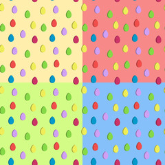 Pattern of Easter eggs