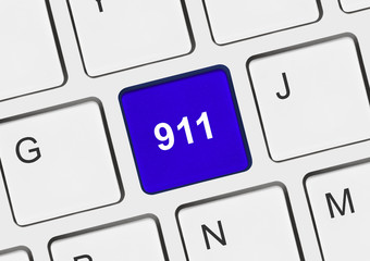 Computer keyboard with 911 key