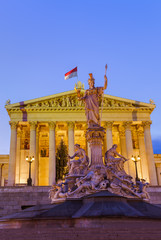 Fototapeta premium Parliament in Vienna Austria