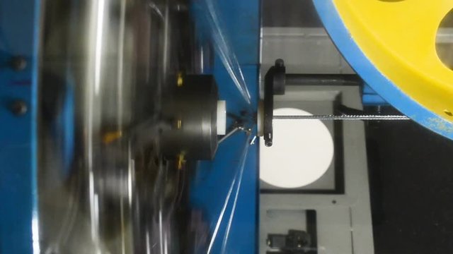 Modern braiding machine.