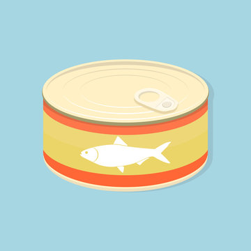 tuna fish canned flat
