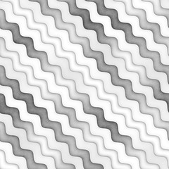 Raster Seamless Greyscale Texture. Gradient Wavy Lines Pattern. Subtle Abstract Background