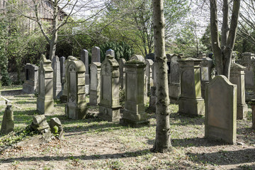 Abandoned Jewish cemetery near Floersheim-Dalsheim Rhine-Hesse Germany
