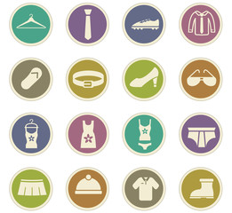 clothes icon set