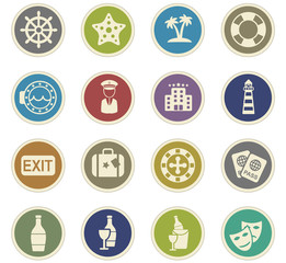 cruise icon set