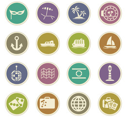 cruise icon set