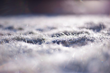 Ice background close up
