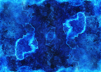 Grunge vintage background, blue color. Color abstract background.