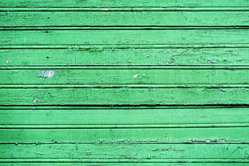 Mint shabby cracked wooden background