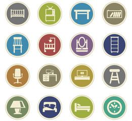 furniture icon set