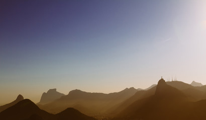 Fototapeta na wymiar View from the Sugarloaf mountain, Rio De Janeiro