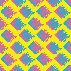 Retro vintage 80 Memphis style illustration