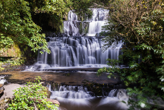 Purakaunui Falls, Catlins, South Island, New Zealand
