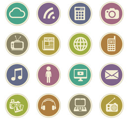 media icon set
