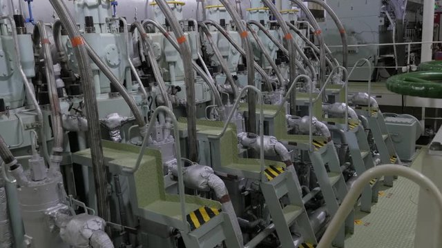 Main engine of ship