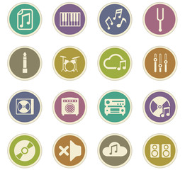 music icon set