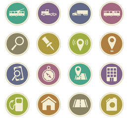 navigation icon set