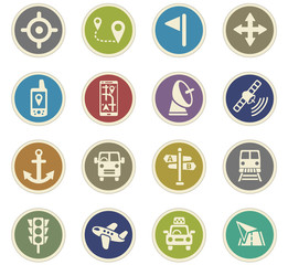 navigation icon set