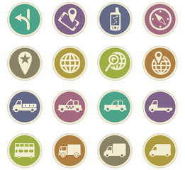 navigation icon set