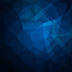 Obraz premium Abstract background consisting of blue triangles. Geometric design for business presentations or web template banner flyer. Vector illustration