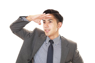 笑顔のビジネスマン
