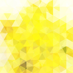 Background made of yellow triangles. Square composition with geometric shapes. Eps 10