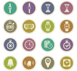 time icon set