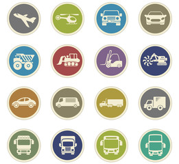 Fototapeta premium transport icon set