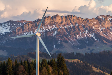 Windkraftanlage Entlebuch / Bern / Schweiz