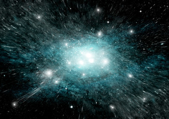 Obraz premium galaxy in a free space