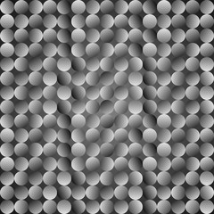 Polka dot pattern. Vector seamless grey background