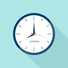 clock retro flat style vecor