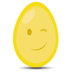 Vector egg with emotion
