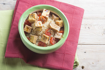 Tofu protein for vegans