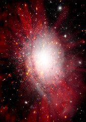 galaxy in a free space