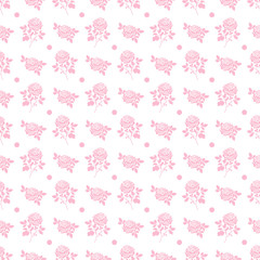 Seamless pattern with colorful roses.Floral vector print.Textile texture
