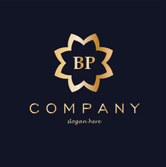 bp Letter Logo Design.Sign.Symbol.Typography