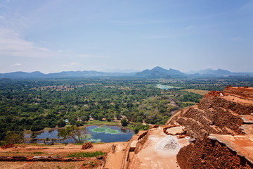 Ruins on top of Sigiriya palace