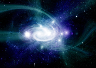 galaxy in a free space