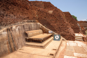Ruins on top of Sigiriya palace