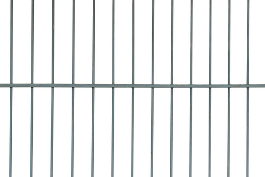 Steel cage isolate on white background