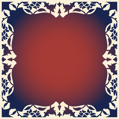 Laser cut floral arabesque ornament pattern vector. Template cutting wedding invitation, greeting card