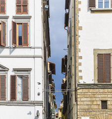 Fototapeta na wymiar Narrow streets in Florence.Italy