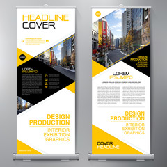 Business Roll Up. Standee Design. Banner Template. - 143908562