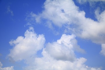 blue sky with cloud and raincloud, the art of nature beautiful and copy space for add text