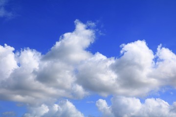 Naklejka na ściany i meble blue sky with cloud and raincloud, the art of nature beautiful and copy space for add text