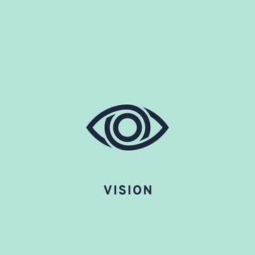 Eye icon, vector illustration