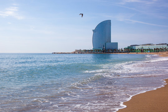 W Barcelona Hotel, In Barceloneta Beach